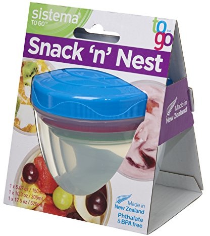 Sistema si21483 Snack 'n' Nest zapasem tworzywo sztuczne kolorowe, 45 x 35 x 25 cm, 3-częściowy 21483
