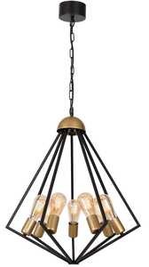 Luminex Ali 579 lampa wisząca zwis 7x60W E27 czarny