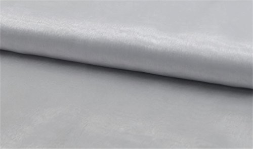CRS Fur Fabrics Kryształ organza woal materiał tkaniny - srebrny 8800221021172