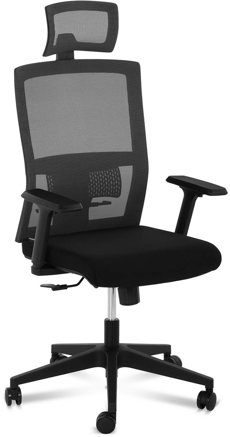 Fromm & Starck Fotel biurowy - siatkowy - podparcie lędźwi - zagłówek - 150 kg - Fromm & Starck - STAR_SEAT_25 - 3 lata gwarancji/ STAR_SEAT_25