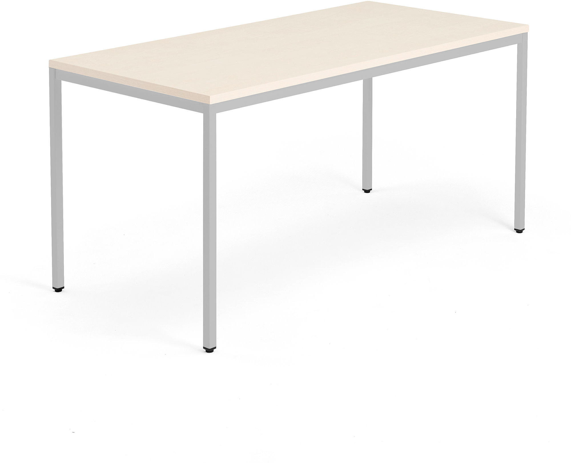 AJ Biurko Modulus rama 4 nogi 1600x800 mm srebrna rama brzoza 1611422