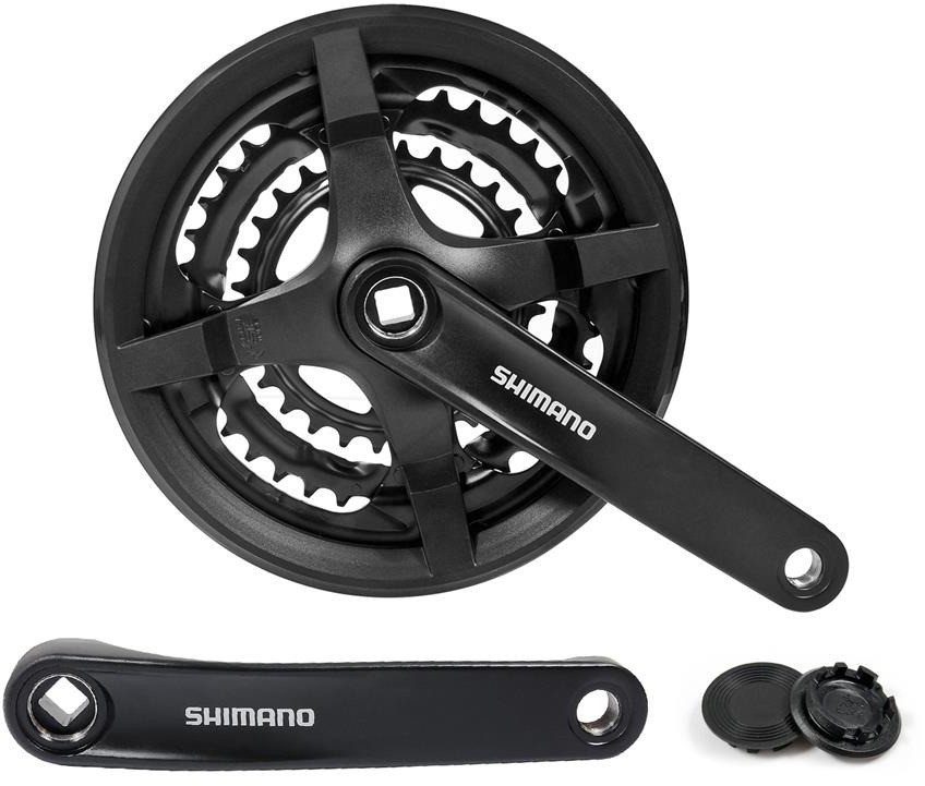 Shimano Mechanizm korbowy FC-TY301 170 mm 48x38x28 170 mm z osłoną 2010000012925
