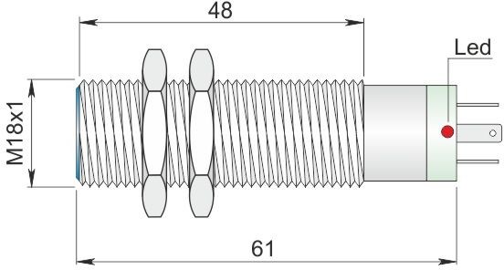 ORNO indukcyjny 18 mm SI18-A5 NC K I18000002