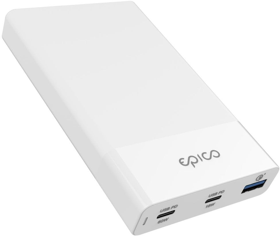 EPICO ładowarka 60 W & 18 W PD Charger 9915101100082 biała