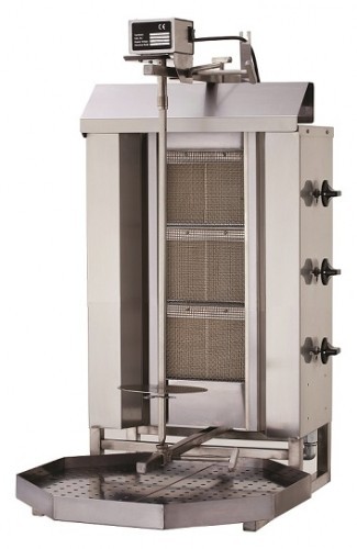 Resto Quality Gyros opiekacz gazowy do kebaba 3 palniki wsad 40kg KLG220 KLG220