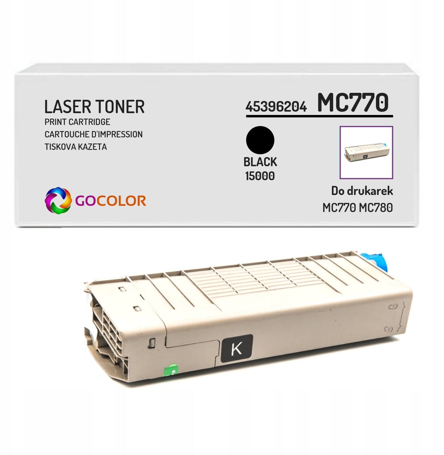 Toner zamiennik do Oki MC780dn fax 45396204 Black