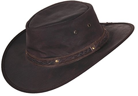 SCIPPIS scippis skóra kapelusz kapelusz 'Park Rook', brązowy, s 315503