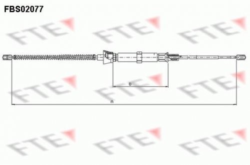 FTE Fte fbs02077 linka, hamulec postojowy FBS02077