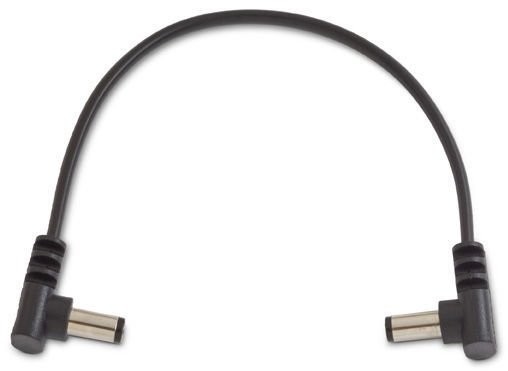 RockGear by Warwick RockBoard Flat Power Cable - Black 60 cm / 23.62 angled/angled