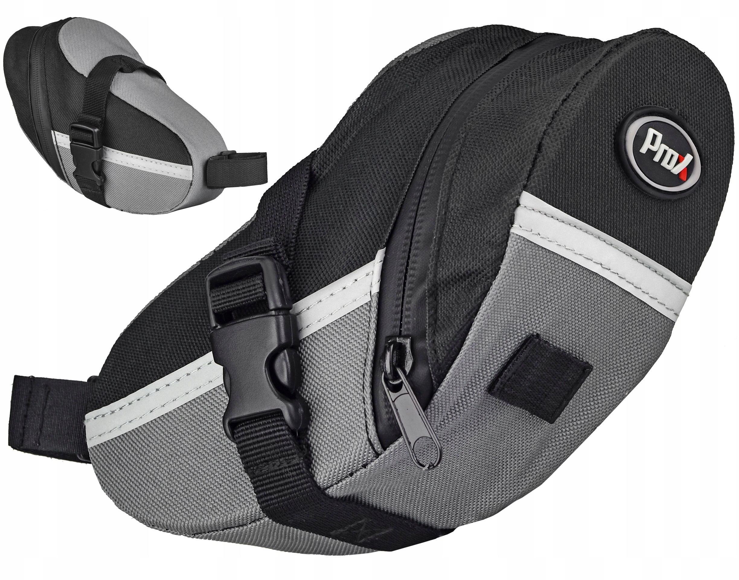 Prox Sakwa pod siodło na rower Czarno-szara 1,2L