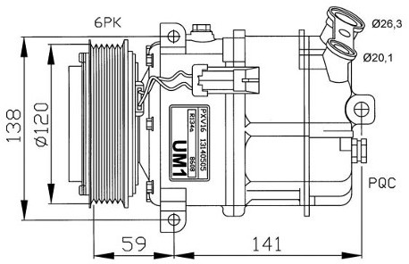 NRF Kompresor, klimatyzacja NRF 32191