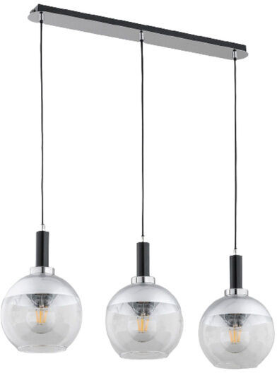Alfa Sosnowscy Stylowa lampa wisząca ADRIA 3x E27 wys. 90cm srebrny 62192