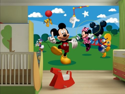 AG Design FTD 0253 Disney Mickey Mouse, papier foto tapeta  360 x 254 cm  4 części, papier, wielokolorowa, 0,1 x 360 x 254 cm FTD 0253