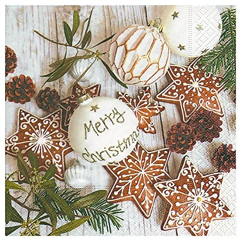 Paper + Design świąteczni.Ręczniki z celulozy serwetki  600130 33 x 33 cm 600130