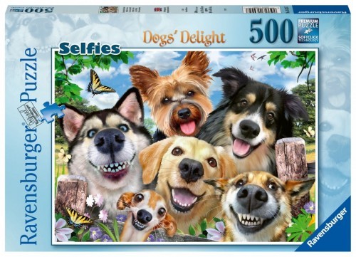 Ravensburger Puzzle 500 elementów Uśmiechnięte Selfie Psów