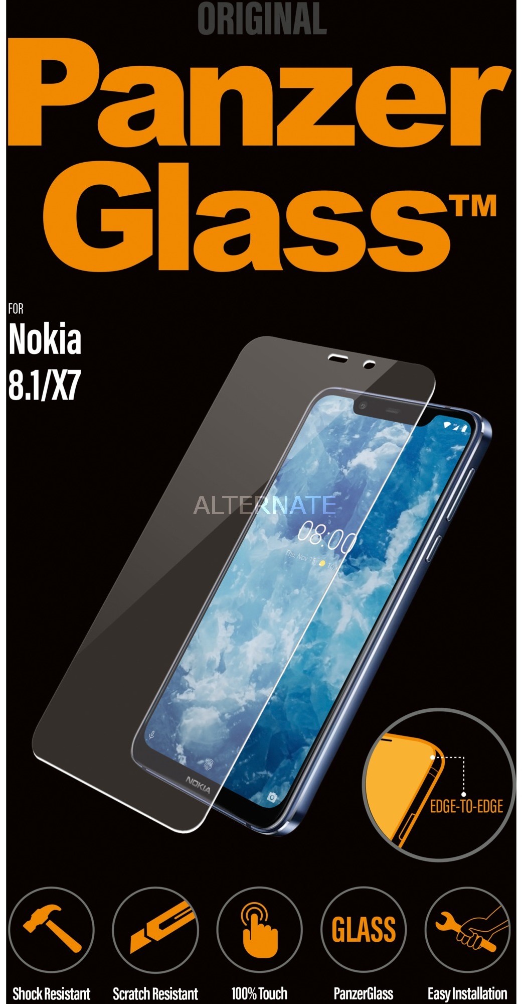 PanzerGlass 6768 ochraniacz ekranu Przezroczysta ochrona ekranu Nokia 1 szt., Folia ochronna 5711724067686