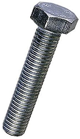 MC Bulk Hardware Bulk Hardware BH02278 tylko sześciokątna M5 x 40 mm, błyszcząca ocynkowana (opakowanie po 6), biała, sztuka BH02278