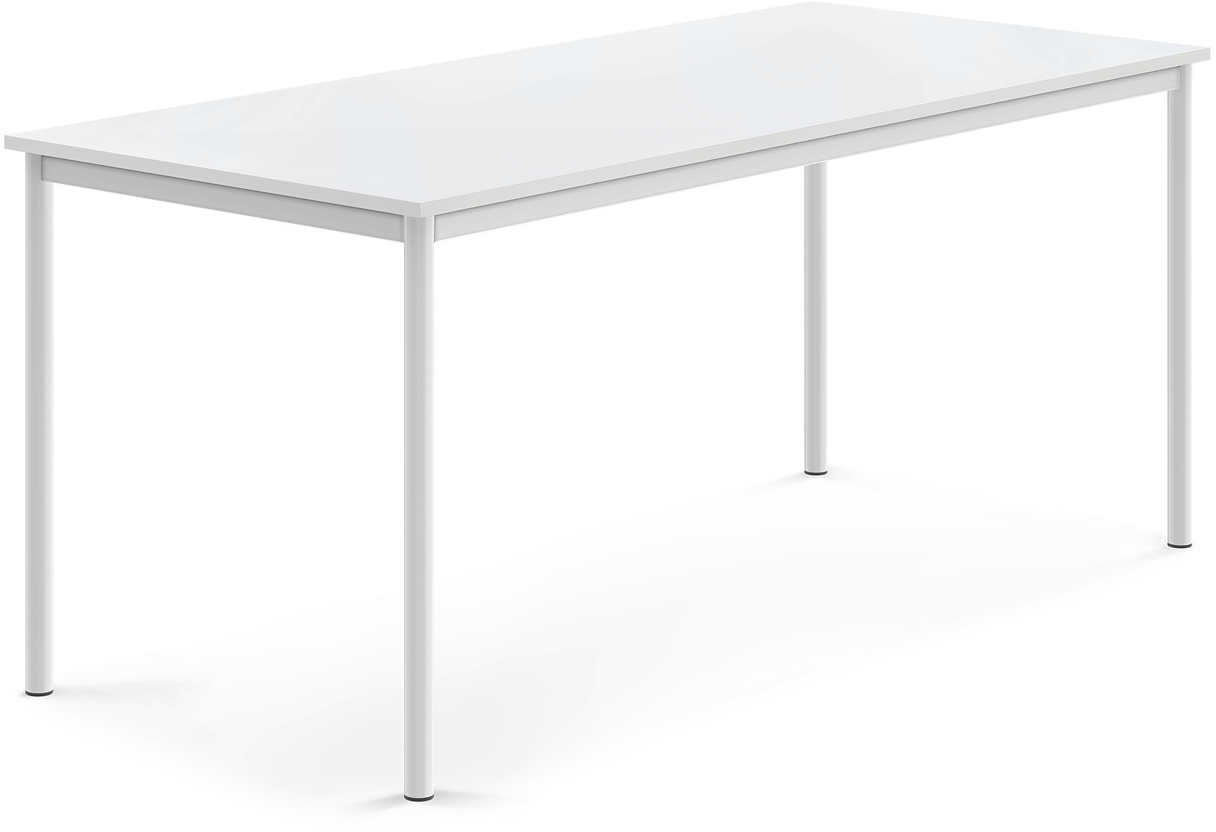AJ Produkty Biurko SONITUS, 1800x800x760 mm, biały laminat, biały