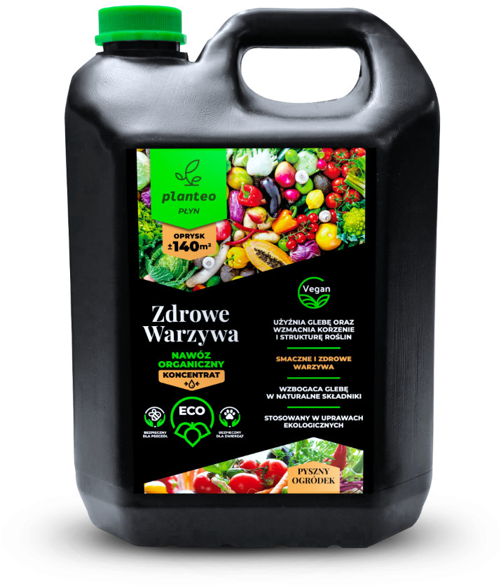 Planteo Nawóz Naturalny Organiczny W Płynie Planteo Zdrowe Warzywa 5 L Wh