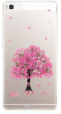 4-Ok 4-OK kwiat etui do Huawei P8 różowe drzewo FCP8PT