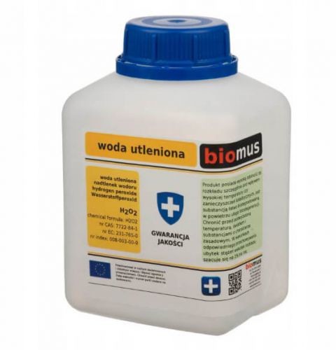 Woda utleniona 3% H2O2 Nadtlenek wodoru hydrogen perexide 250ml BIOMUS