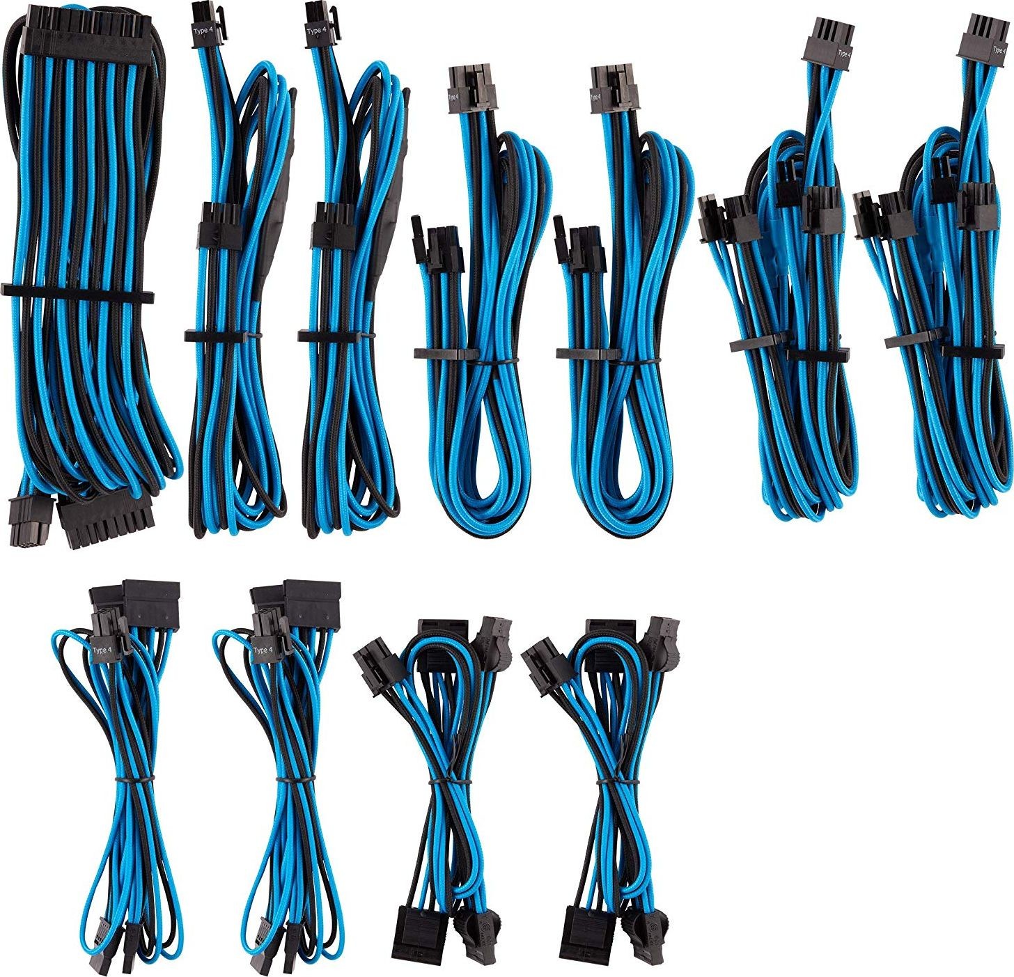 Corsair Power Supply Cable Premium Pro-Kit Type 4 Gen 4 20-piece blue/black CP-8920228