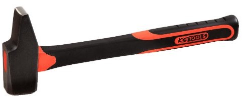 KS Tools 142.1031 młotek ślusarski, kształt francuski z trzonkiem z włókna szklanego, 250 G