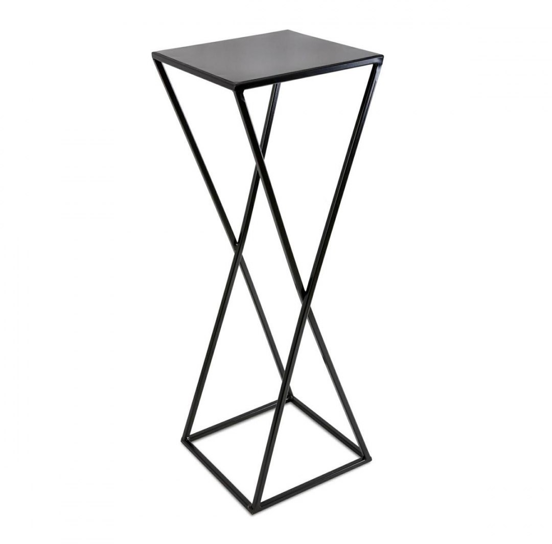 Nowoczesny kwietnik stojący 70 cm czarny 10-1365/70/czarny