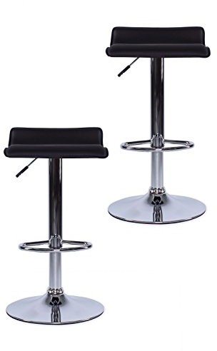 dibea bc008, krzesło barowe Zestaw-częściowy, chrom, sztuczna skóra, obracany o 360 ° (model i kolor do wyboru) BC00875