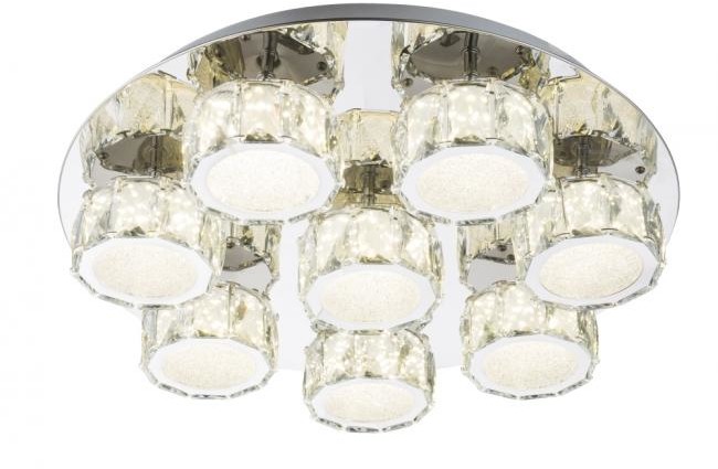 Globo Lighting Oświetlenie BALDI Lampa Sufitowa LED Przezroczysty, Chrom, 1-punktowy 49350D5