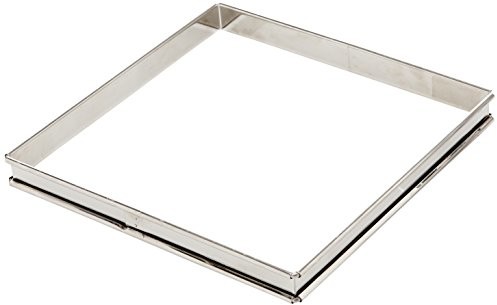 Gobel 865540 Flan łopatka do ciasta kwadratowa stal szlachetna krawędź zaokrąglona 20 cm 865540