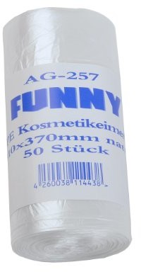 Funny HDPE kosz na śmieci worki, 310 X 370 MM, przezroczysty, Pack (40 X 40. 50 sztuk) AG-257
