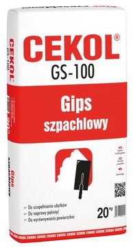 Cekol Gips szpachlowy GS-100 20 kg