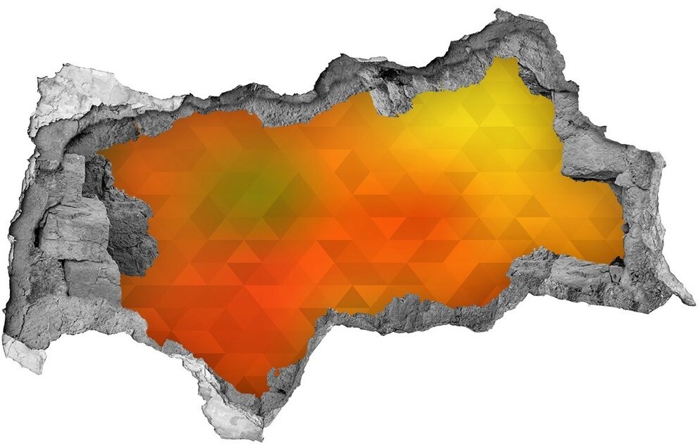 Wallmuralia.pl Samoprzylepna dziura ścienna Abstrakcja trójkąty