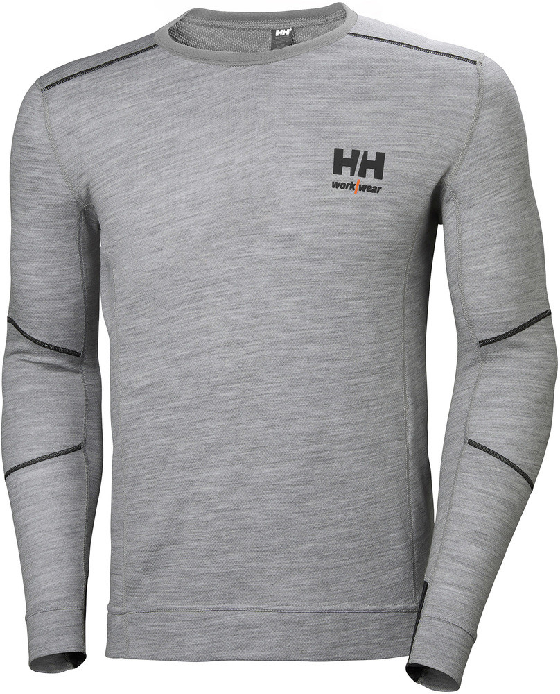 Helly Hansen Workwear Męska bluza Lifa Merino crewneck - szara, rozmiar M HH-75106_930-M