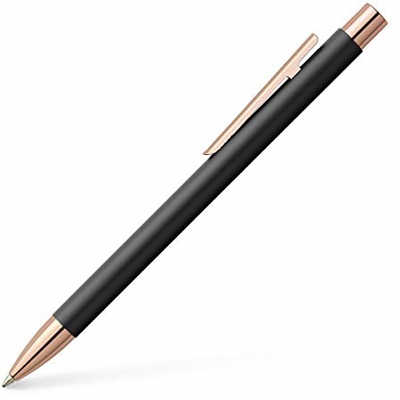 Faber Castell FABERCASTELL długopis NEO Slim metal, czarny różowy 343320