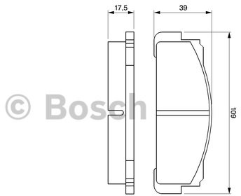 Bosch Zestaw klocków hamulcowych, hamulce tarczowe 0 986 460 736