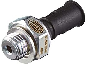 HELLA 6ZL 008 780-021 Włącznik ciśnieniowy oleju - 12V - 1- biegunowy - Zestyk rozwierny - Kolor: czarny 008780021