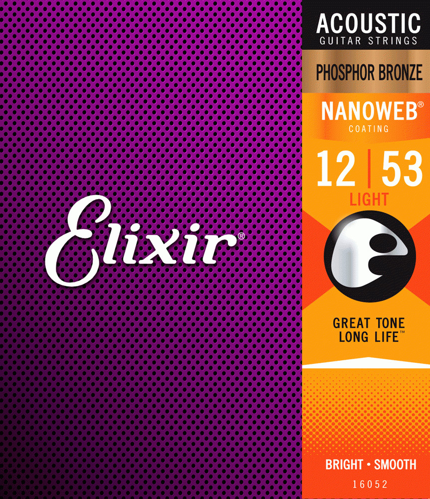 Elixir 16052 NW PB Lt struny do git akust 12-53