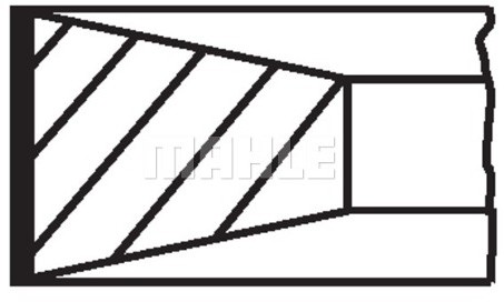 MAHLE Zestaw pierścieni tłoka MAHLE 008 05 V0