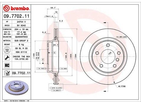 BREMBO 09.7702.11