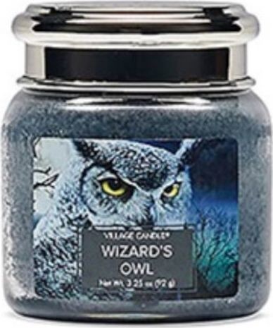 NoName świeca zapachowa Wizards Owl 6,5 x 7 cm wosk szary twm_937276