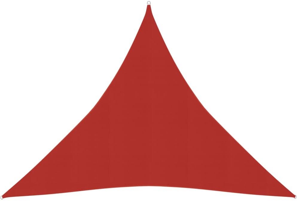 vidaXL Żagiel przeciwsłoneczny, 160 g/m, czerwony, 4x4x4 m, HDPE vidaXL