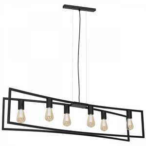 Luminex Tunja 1761 lampa wisząca zwis 6x60W E27 czarna