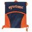 SYNTRAX SYNTRAX Drawstring Bag Navy Blue Orange WOREK TRENINGOWY