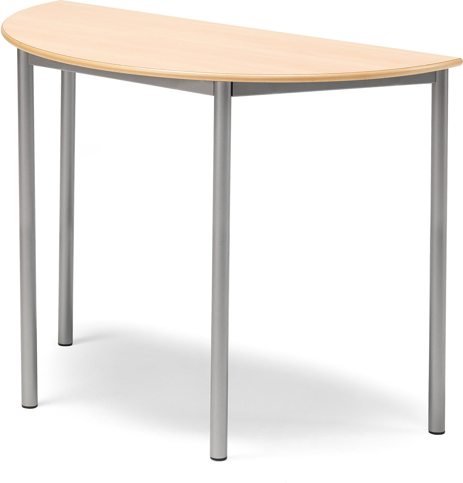 AJ Produkty Table Sonitus halvrund 1200xh.900. Frame silver, sound reducing tableto