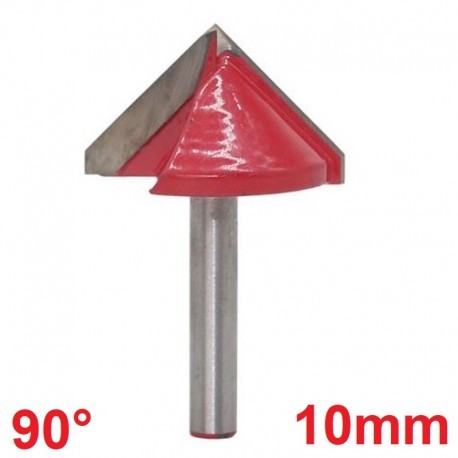 Frez VHM 3D 10mm 90 stopni chwyt 6mm carving