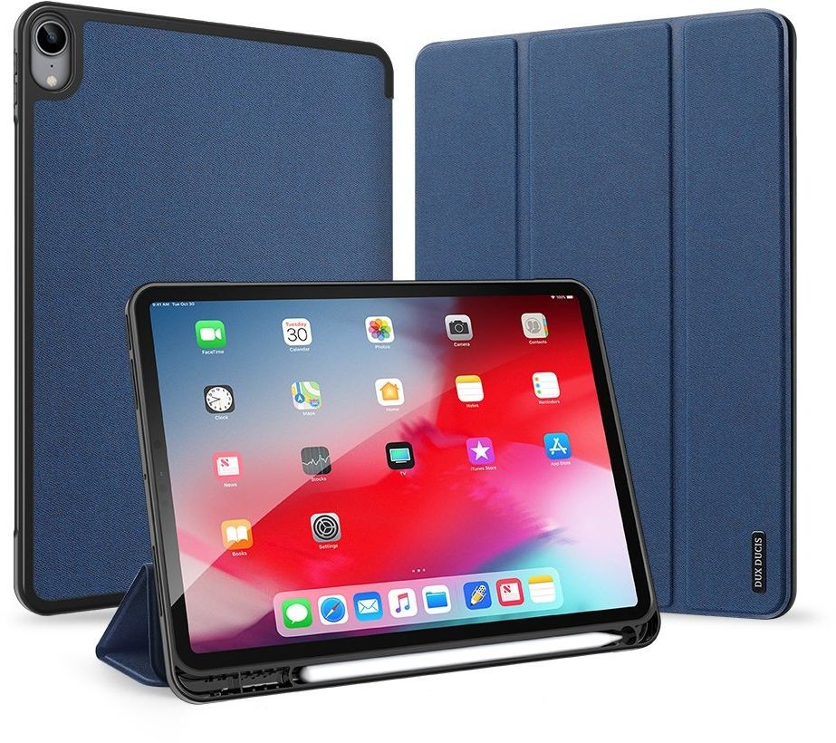 Dux ducis DUX DUCIS Domo składany pokrowiec etui na tablet z funkcją Smart Sleep podstawka iPad Air 2020 niebieski (brak Smart Sleep) - Niebieski