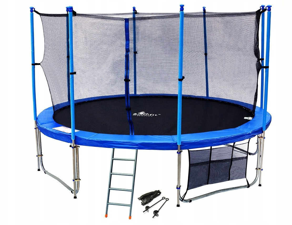 SONIFIT Trampolina Js 12FT 366CM, 4 Podwójne Nogi