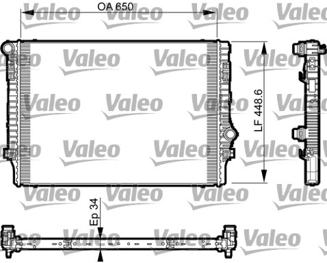 VALEO Chłodnica wody 735548